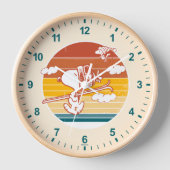 Erdnüsse | Skitour Snoopy & Woodstock Uhr (Vorderseite)