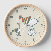 Erdnüsse | Skitour Snoopy & Woodstock Uhr (Vorderseite)