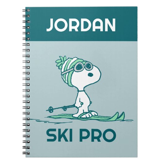 Erdnüsse | Snoopie auf dem Himmel Notizblock (Vorderseite)