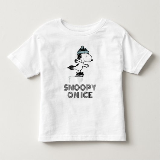 Erdnüsse | Snoopie bei Eis Kleinkind T-shirt (Vorderseite)