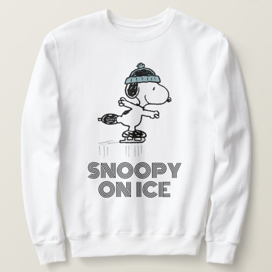 Erdnüsse | Snoopie bei Eis Sweatshirt (Design vorne)
