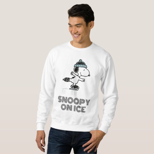 Erdnüsse | Snoopie bei Eis Sweatshirt (Vorne ganz)