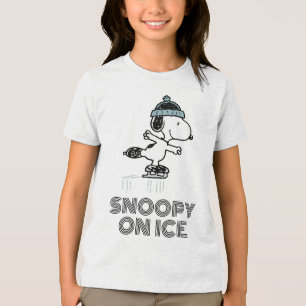 Erdnüsse   Snoopie bei Eis Tri-Blend Shirt