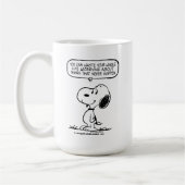 Erdnüsse | Snoopie, die man nicht das ganze Leben Kaffeetasse (Links)