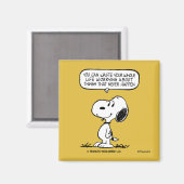 Erdnüsse | Snoopie, die man nicht das ganze Leben Magnet (Vorderseite/Rückseite)