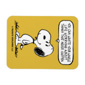 Erdnüsse | Snoopie, die man nicht das ganze Leben  Magnet (Horizontal)