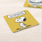 Erdnüsse | Snoopie, die man nicht das ganze Leben Rechteckiger Pappuntersetzer (angewinkelt)
