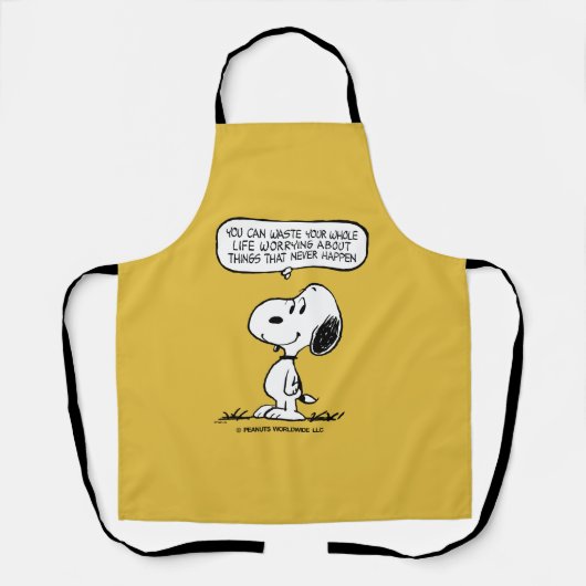 Erdnüsse | Snoopie, die man nicht das ganze Leben Schürze (Vorderseite)