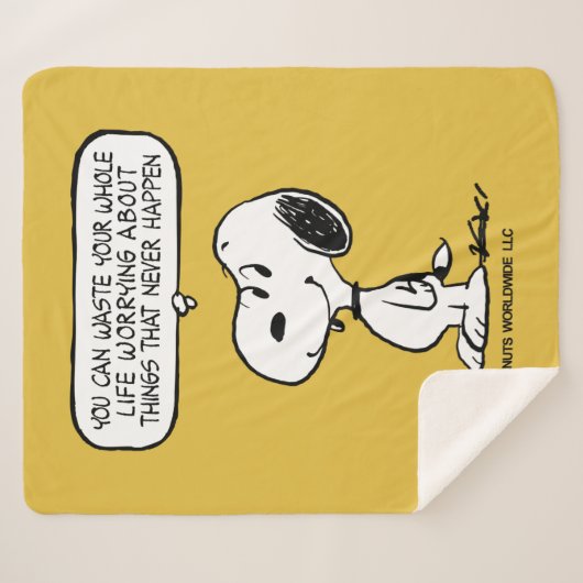 Erdnüsse | Snoopie, die man nicht das ganze Leben  Sherpadecke (Vorderseite (Horizontal))