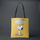 Erdnüsse | Snoopie, die man nicht das ganze Leben  Tasche<br><div class="desc">Snoopy,  der geliebte Beagle aus dem Peanuts Comic Strip,  bietet eine weise Perspektive,  sich durch seine humorvolle Antik und philosophische Muskeln zu sorgen. Dieses Design hat einen seiner Ratschläge.</div>