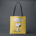 Erdnüsse | Snoopie, die man nicht das ganze Leben  Tasche<br><div class="desc">Snoopy,  der geliebte Beagle aus dem Peanuts Comic Strip,  bietet eine weise Perspektive,  sich durch seine humorvolle Antik und philosophische Muskeln zu sorgen. Dieses Design hat einen seiner Ratschläge.</div>