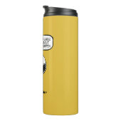 Erdnüsse | Snoopie, die man nicht das ganze Leben Thermosbecher (Nach rechts gedreht)