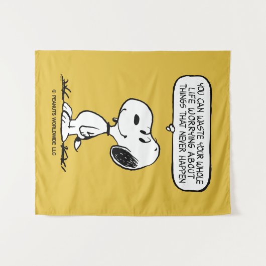 Erdnüsse | Snoopie, die man nicht das ganze Leben Wandteppich (Vorderseite (Horizontal))