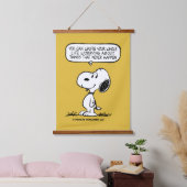 Erdnüsse | Snoopie, die man nicht das ganze Leben Wandteppich Mit Holzrahmen (Schlafzimmer)