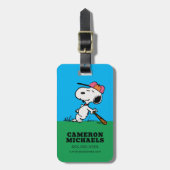 Erdnüsse | Snoopie im Bat Gepäckanhänger (Vorderseite vertikal)