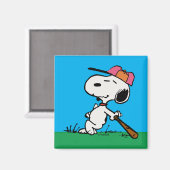 Erdnüsse | Snoopie im Bat Magnet (Vorderseite/Rückseite)