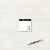 Erdnüsse | Snoopie im Bat Post-it Klebezettel (Auf Schreibtisch)