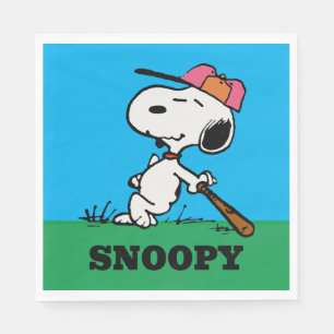Erdnüsse   Snoopie im Bat Serviette