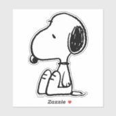 Erdnüsse | Snoopie nach unten Aufkleber (Blatt)