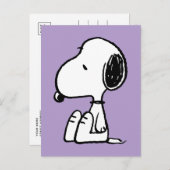 Erdnüsse | Snoopie nach unten Postkarte (Vorne/Hinten)