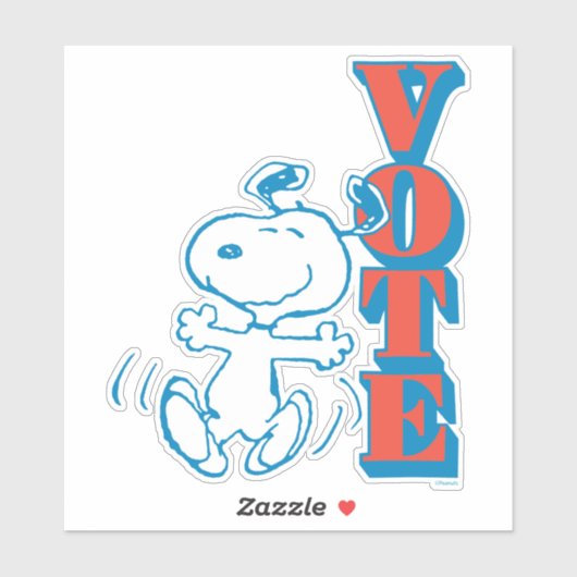 Erdnüsse | Snoopy - Abstimmung Aufkleber (Blatt)