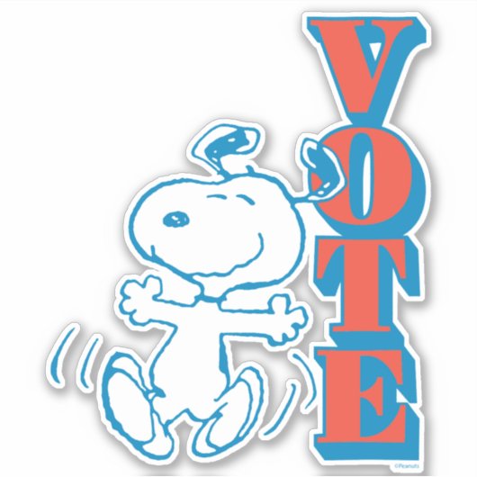 Erdnüsse | Snoopy - Abstimmung Aufkleber (Vorderseite)