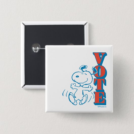 Erdnüsse | Snoopy - Abstimmung Button (Vorne & Hinten)