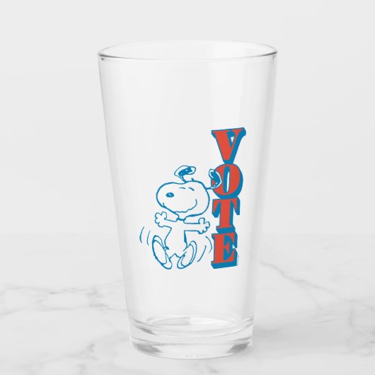 Erdnüsse | Snoopy - Abstimmung Glas (Vorderseite)