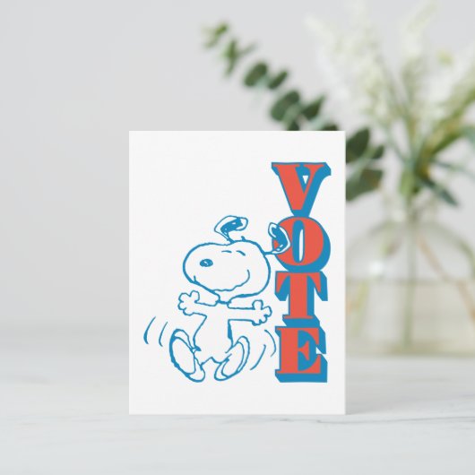 Erdnüsse | Snoopy - Abstimmung Postkarte (Stehend Vorderseite)
