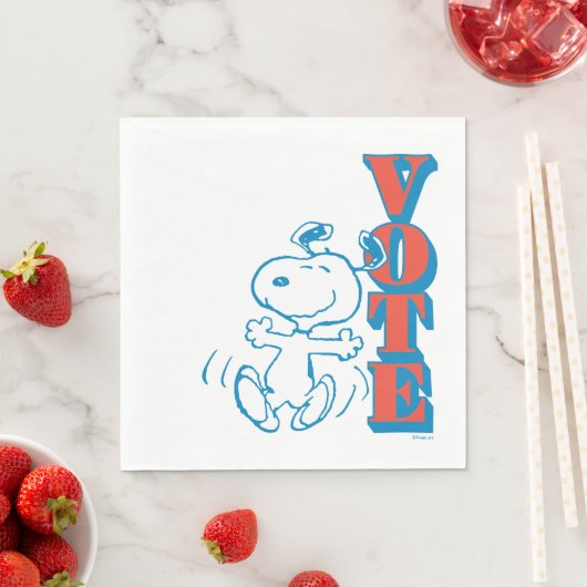 Erdnüsse | Snoopy - Abstimmung Serviette (Beispiel)