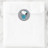 Erdnüsse Snoopy Aktiv-Training Runder Aufkleber (Tasche)