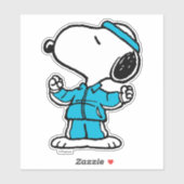 Erdnüsse Snoopy Aktiv Workout Aufkleber (Blatt)