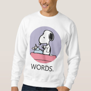 Erdnüsse Snoopy an der Schreibmaschine Sweatshirt