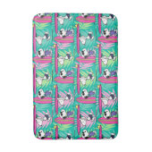 Erdnüsse | Snoopy Aquamarin Surfmuster Badematte (Vorderseite Vertikal)