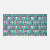 Erdnüsse | Snoopy Aquamarin Surfmuster Schreibtischunterlage (Vorderseite)