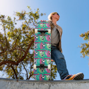 Erdnüsse Snoopy Aquamarin Surfmuster Skateboard