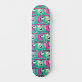 Erdnüsse | Snoopy Aquamarin Surfmuster Skateboard (Vorderseite)