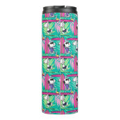 Erdnüsse | Snoopy Aquamarin Surfmuster Thermosbecher (Rückseite)