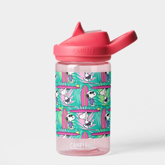 Erdnüsse | Snoopy Aquamarin Surfmuster Trinkflasche (Links)