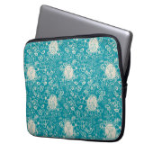 Erdnüsse | Snoopy Aquamarin tropisches Strandmuste Laptopschutzhülle (Vorderseite Links)