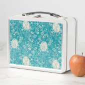 Erdnüsse | Snoopy Aquamarin tropisches Strandmuste Metall Brotdose (Beispiel)