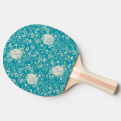 Erdnüsse | Snoopy Aquamarin tropisches Strandmuste Tischtennis Schläger (Seitenansicht)