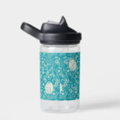 Erdnüsse | Snoopy Aquamarin tropisches Strandmuste Trinkflasche (rechts)