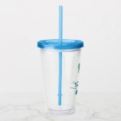 Erdnüsse | Snoopy auf Skis Acryltrinkbecher (Rechts)