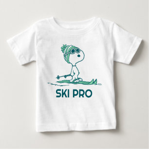 Erdnüsse   Snoopy auf Skis Baby T-shirt