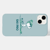 Erdnüsse | Snoopy auf Skis Case-Mate iPhone Hülle (Rückseite (Horizontal))