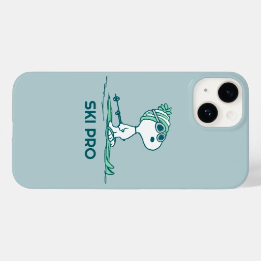 Erdnüsse | Snoopy auf Skis Case-Mate iPhone Hülle (Rückseite (Horizontal))