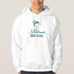 Erdnüsse Snoopy auf Skis Hoodie
