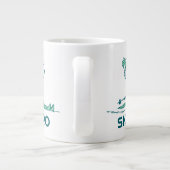 Erdnüsse | Snoopy auf Skis Jumbo-Tasse (Rückseite)