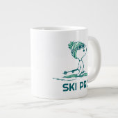 Erdnüsse | Snoopy auf Skis Jumbo-Tasse (Vorderseite Rechts)